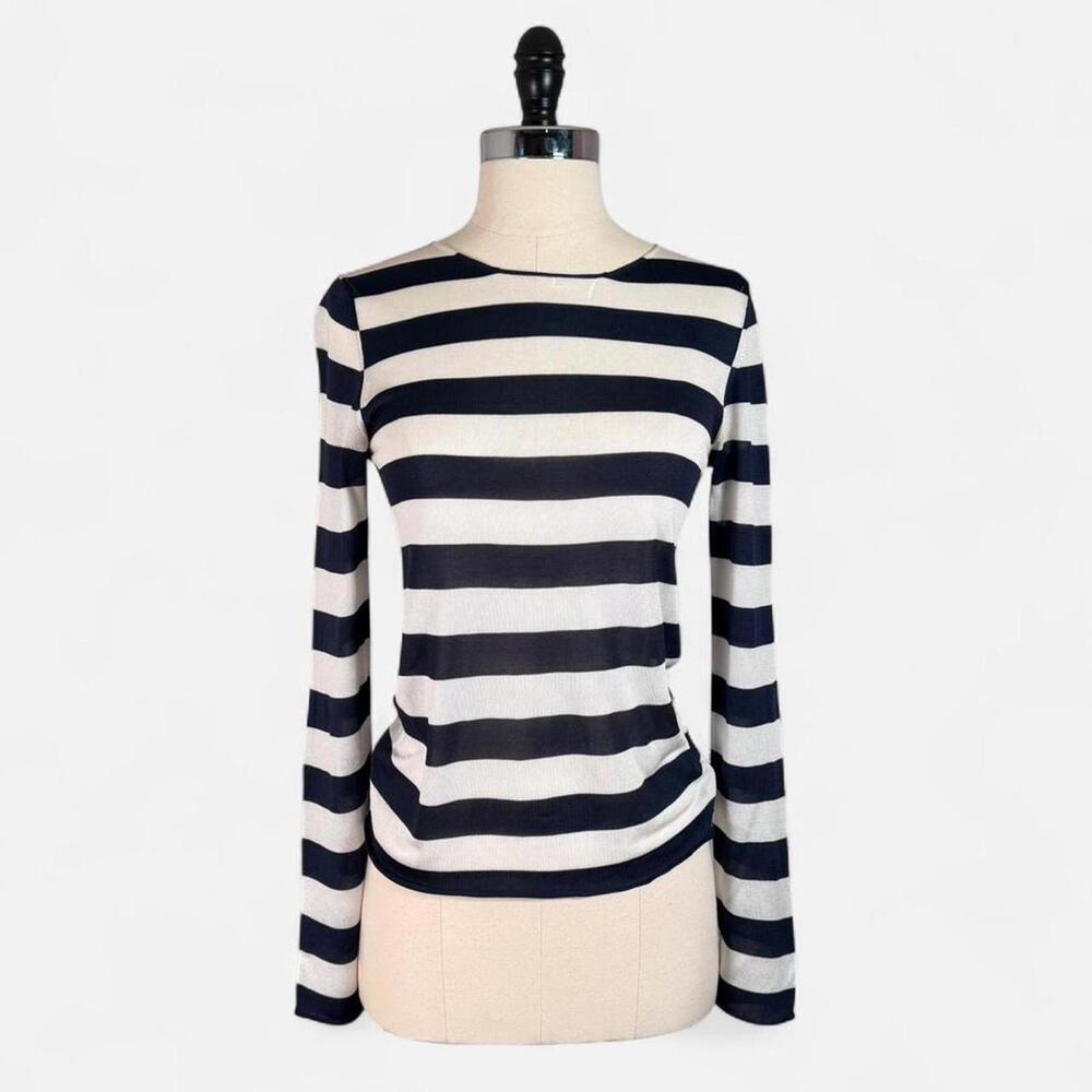 Comme Des Garcons Navy/White Striped Shirt - Archival, RARE